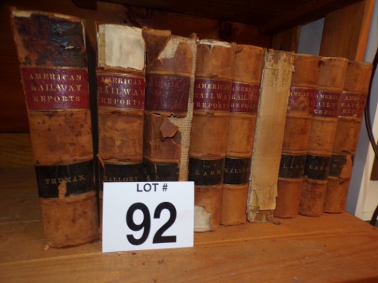 Lot of 9 The American Railway Reports books