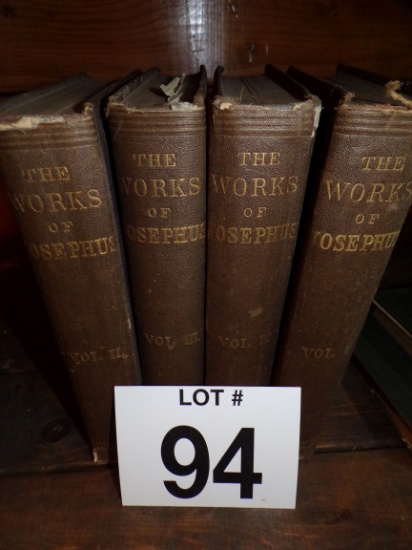 Lot of 4 The Works of Josephus, With a Life