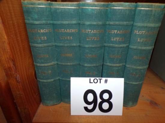 Lot of 5 Plutarch's Lives
