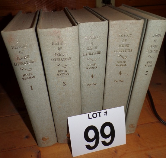 Lot of 5 A History of Jewish Literature