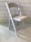 WHITE RESIN GARDEN FOLDING CHAIRS