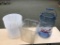 ASSORTED PLASTIC CONTAINERS