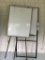 (2) FOLDING EASEL WHITE BOARDS