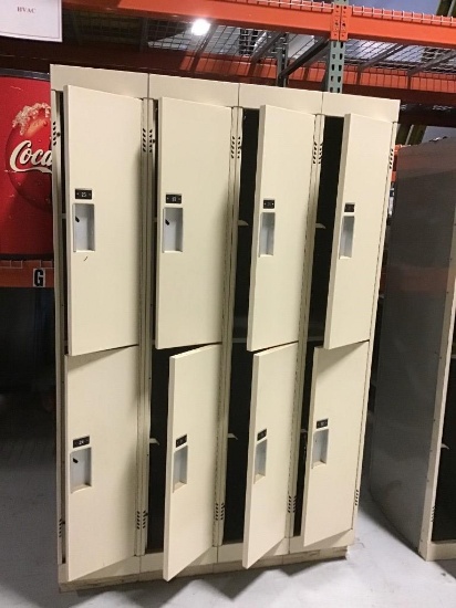 8 COMPARTMENT LOCKER UNIT