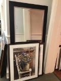 ART PRINTS AND MIRROR