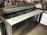SANDWICH / SALAD PREP TABLE W/REFRIGERATED BASE