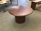 (2) SMALL ROUND CONFERENCE TABLES