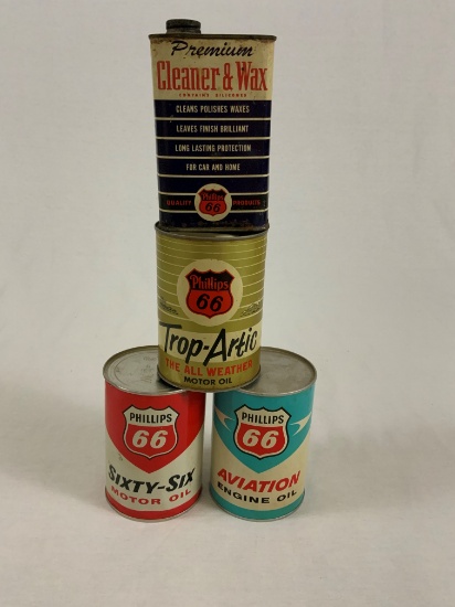 4 Phillips 66  Cans