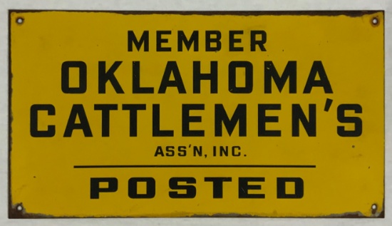 Oklahoma Cattlemans Association Sign