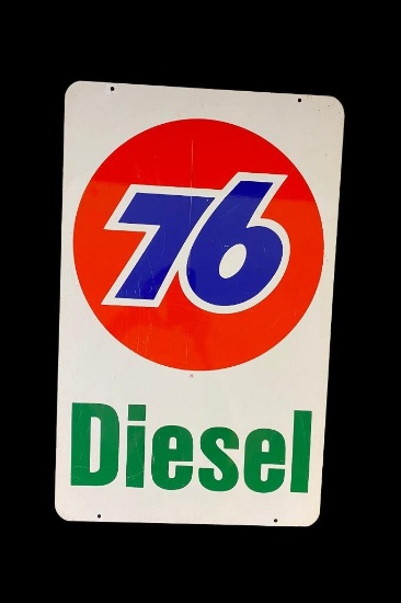 Union 76 Diesel Double Sided Metal Sign