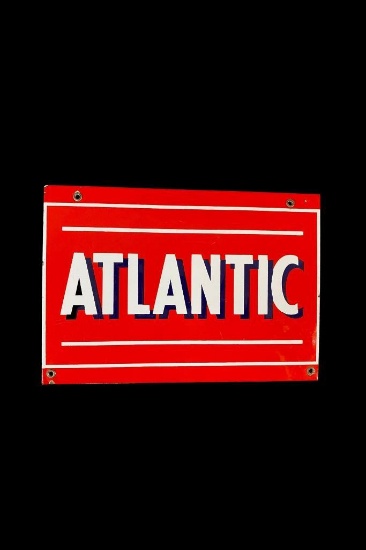 Atlantic Porcelain Pump Sign.