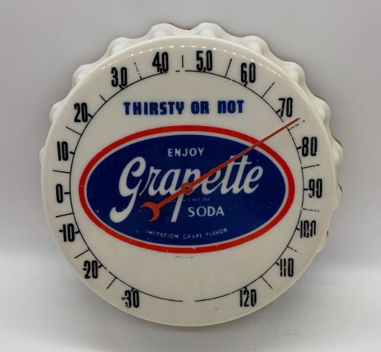 Grapette Bottle Cap Thermometer