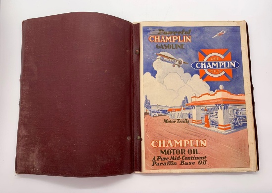 1920's Champlin Langwith's Road Atlas. Very Graphic