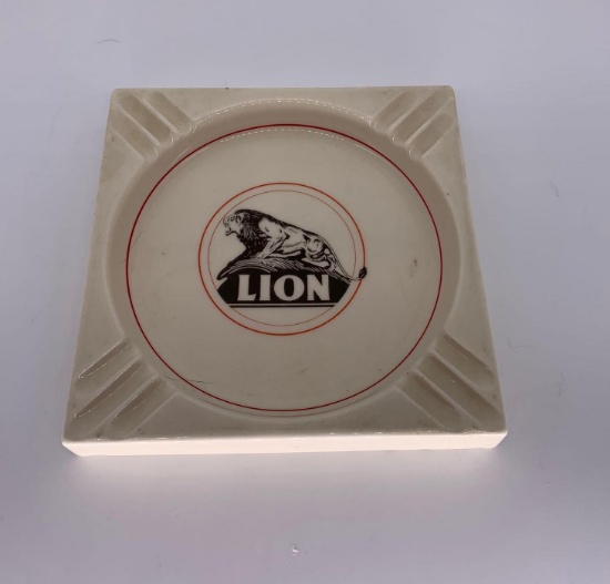 Lion Oil Company Ceramic Ashtray