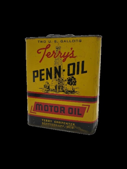 Terry's Penn Oil 2 Gallon Can VERY GRAPHIC