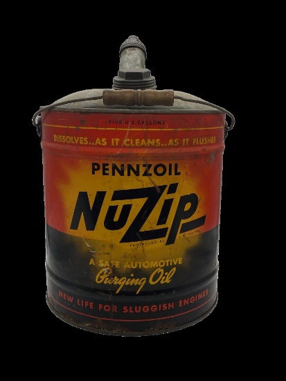 Pennzoil Nu Zip 5 Gallon Oil Can