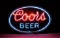 1940's Rare Coors Beer Neon Sign with Masonite Background