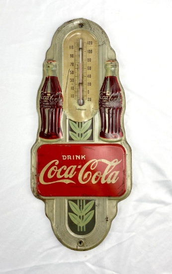 1940's Two Bottle Coca-Cola Thermometer