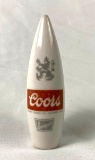 Ceramic Coors Banquet Beer Tap Cone Shaped
