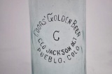 Coors Pre-Prohibition Geo Jackson AGT Pueblo Beer Bottle