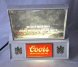 1960's Coors Bar Top Lighted Sign