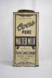 25lbs Pure Coors Malted Milk Can