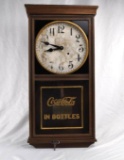 Old Wooden Coca-Cola Wall Clock