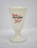 Rare & Early Coors Malted Milk Whip Glazed Stoneware Goblet