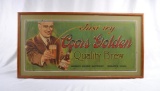 1940's Coors Golden Quality Beer Framed Advertisement RARE