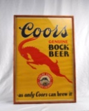 1930's Coors Genuine Bock Beer Print. RARE & ARTIST SIGNED