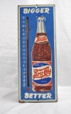 Pepsi-Cola Double Dot Bottle Thermometer