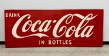 Large Drink Coca-Cola In Bottles Billboard Tin Sign