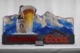 Coors LED Scrolling Text Lighted Sign Red Coors