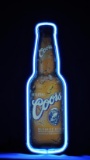 Coors Banquet Bottle Neon