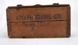 Early Adolph Coors Wooded Beer Crate