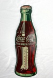 1953 Coca-Cola Flat Bottle Thermometer