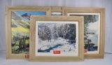 Four Seasons Framed Coors Posters (Set of 4)