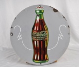 Coca-Cola Bottle Porcelain Sign