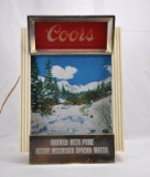 Coors Rocky Mountain Scene Motion Lighted Sign