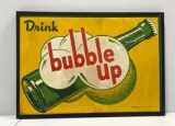 Drink Bubble Up Soda Sign w/ Bottle Graphic