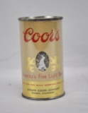 Coors Fine Light Beer Flat Top Can RED.