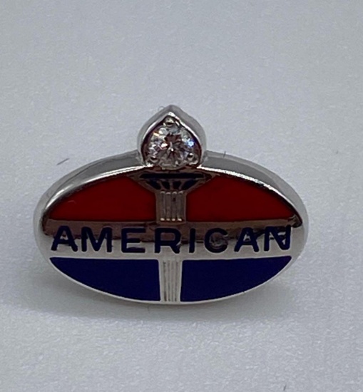 American Service Pin w/ Diamond