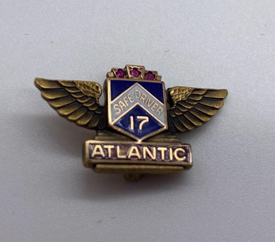 Atlantic 17 Year Safe Driver Pin w/ Wings