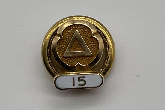 Cities Service 15 Year Service Pin
