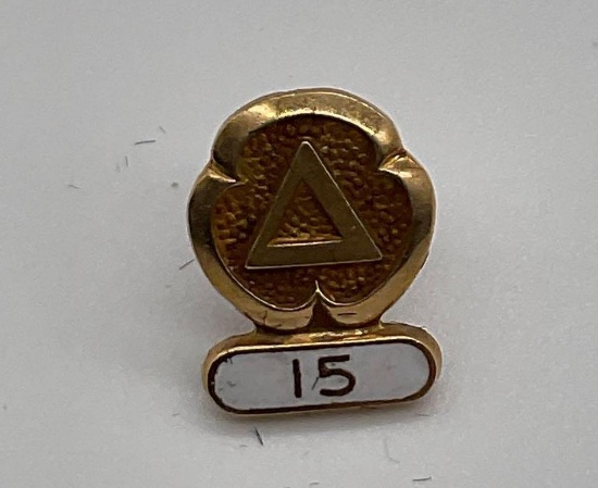 Cities Service 15 Year Service Pin