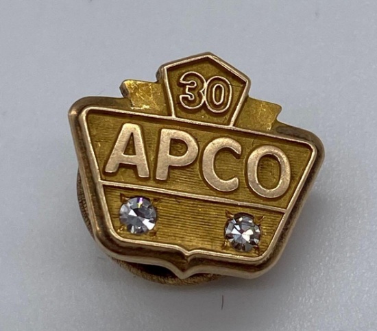 APCO 30 Year Service Pin w/ 2 Diamonds