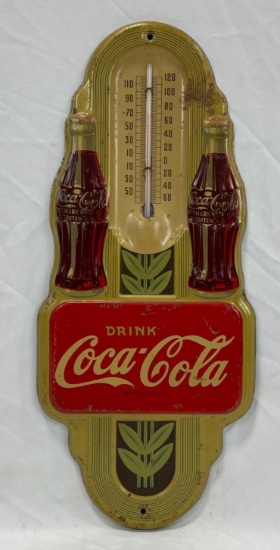 1940's Two Bottle Coca-Cola Thermometer