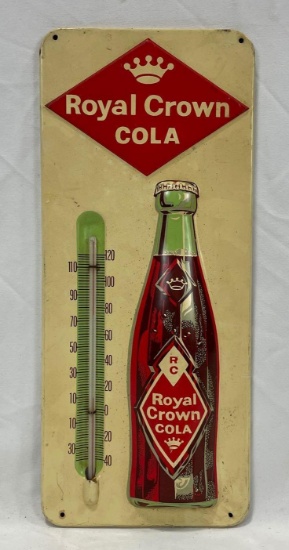 Royal Crown Cola Thermometer w/ Bottle