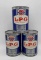 (3) Champlin LPG Quart Oil Cans