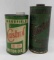 (2) Wakefield/Castrol Oil Cans